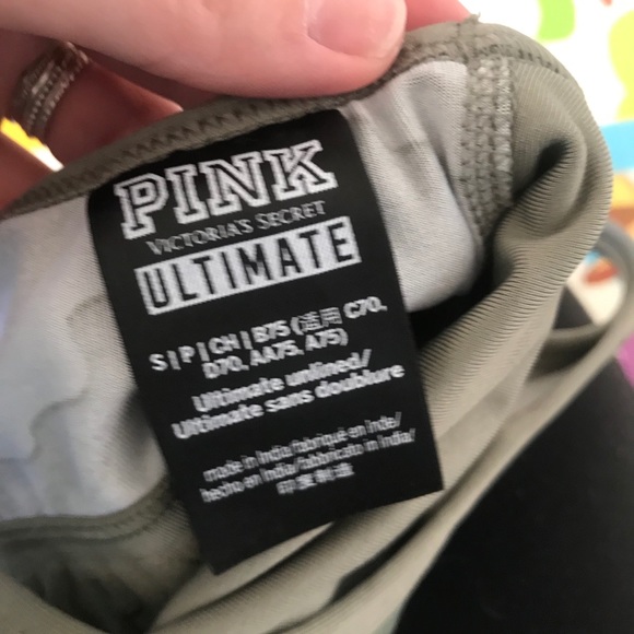 PVictoria’s Secret PINK green camo sports bra race - Picture 6 of 7